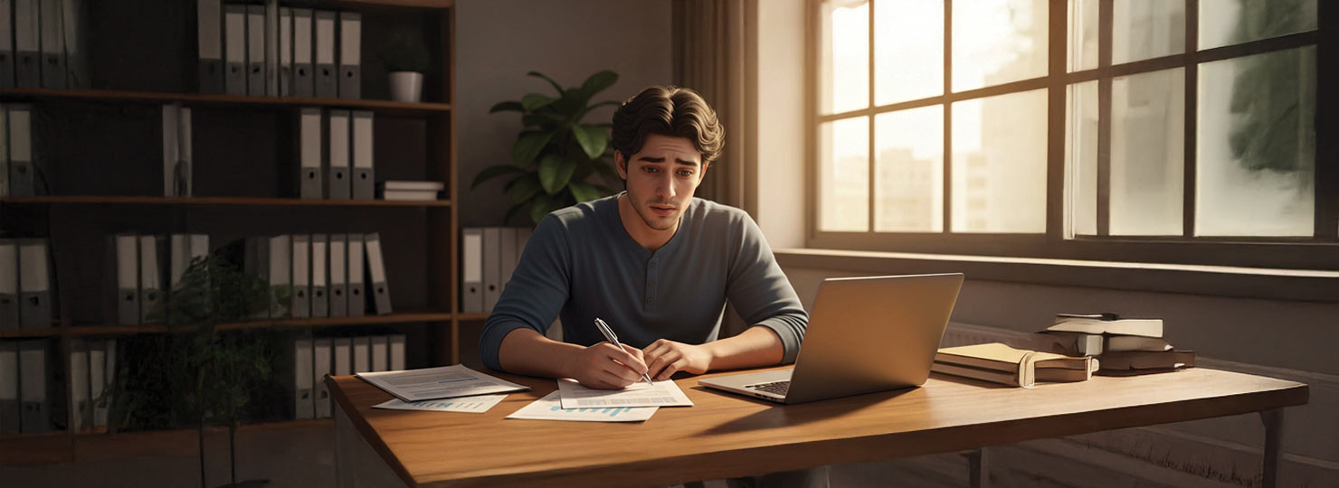 Hopeful borrower applying for loan