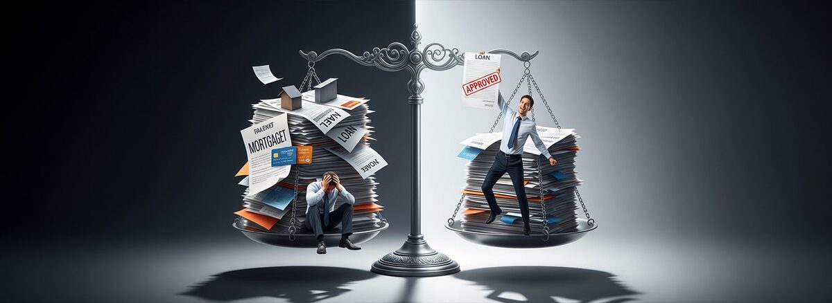 Balance scale cosigning risks and benefits